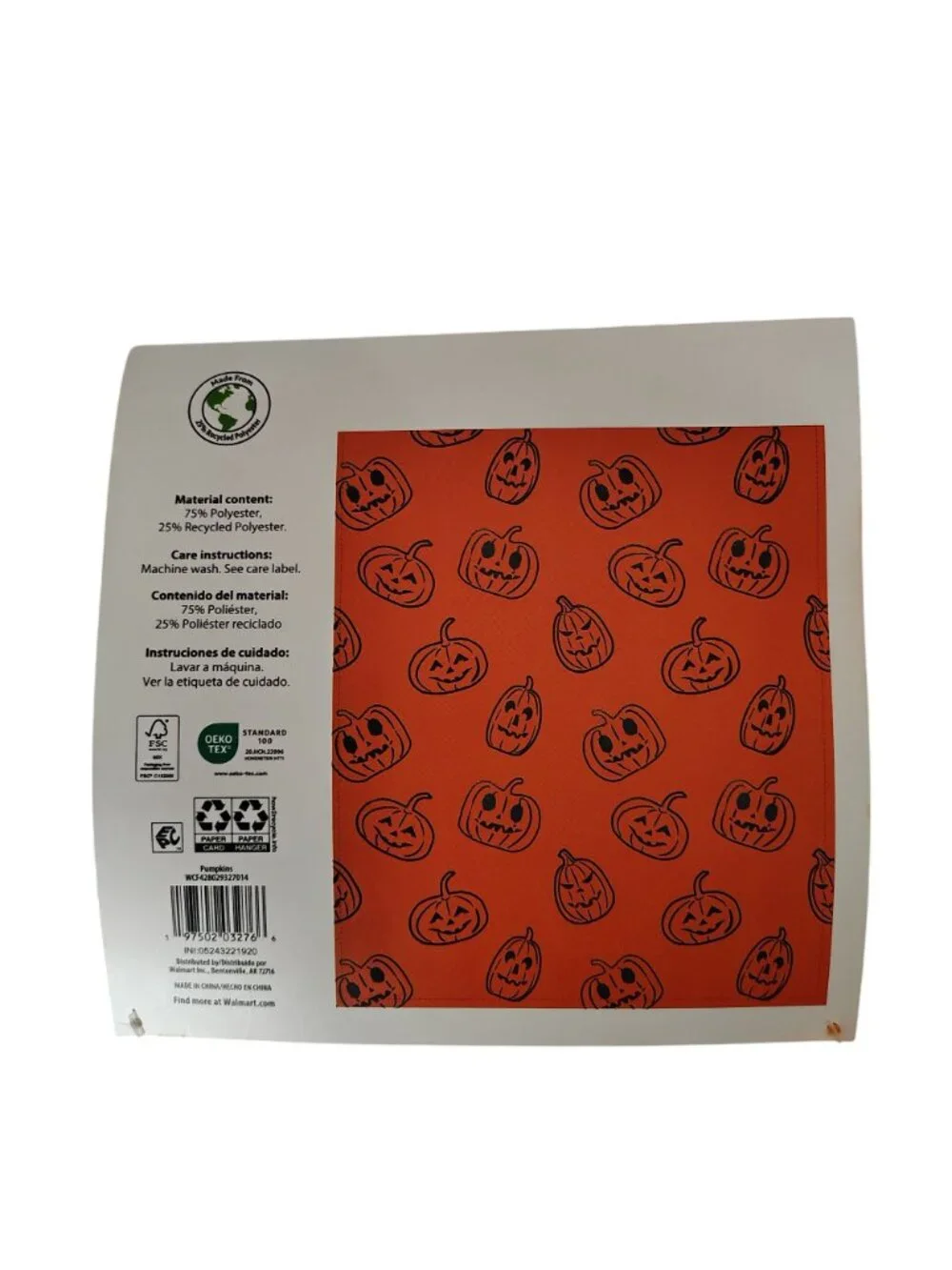 Halloween Velvet Plush Throw Blanket 50x60 in. Orange and Black Pumpkin Pattern
